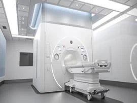 MRI scanner shown on Usmanpura Imaging Centre’s official services page